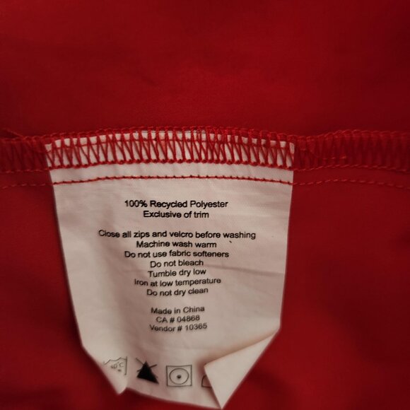 MEC Men’s Medium Red Cycling Jacket with Reflective Stripes - Picture 7 of 11